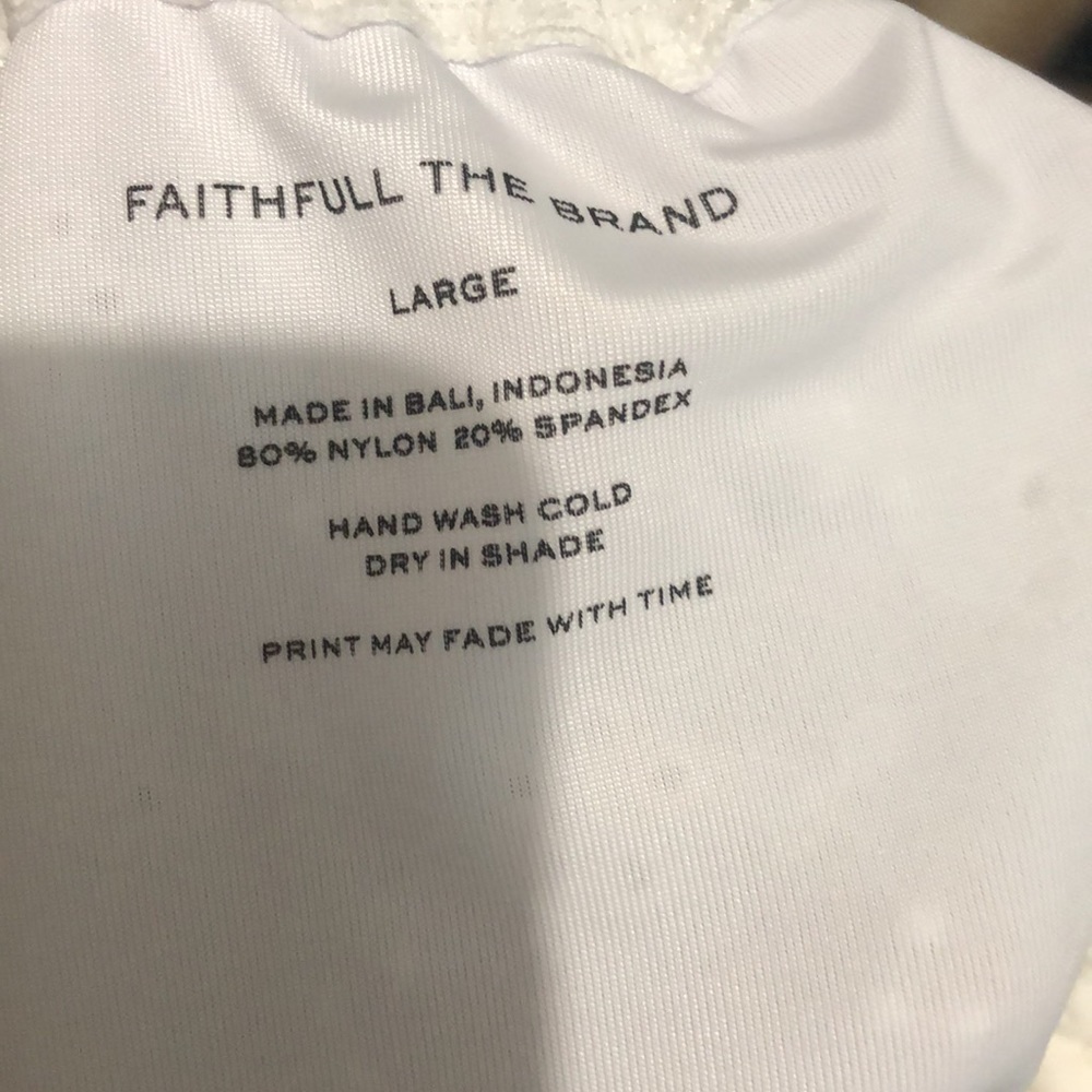 FAITHFUL the Brand Corsica Off The Shoulder Swimsuit Top - Picture 3 of 6